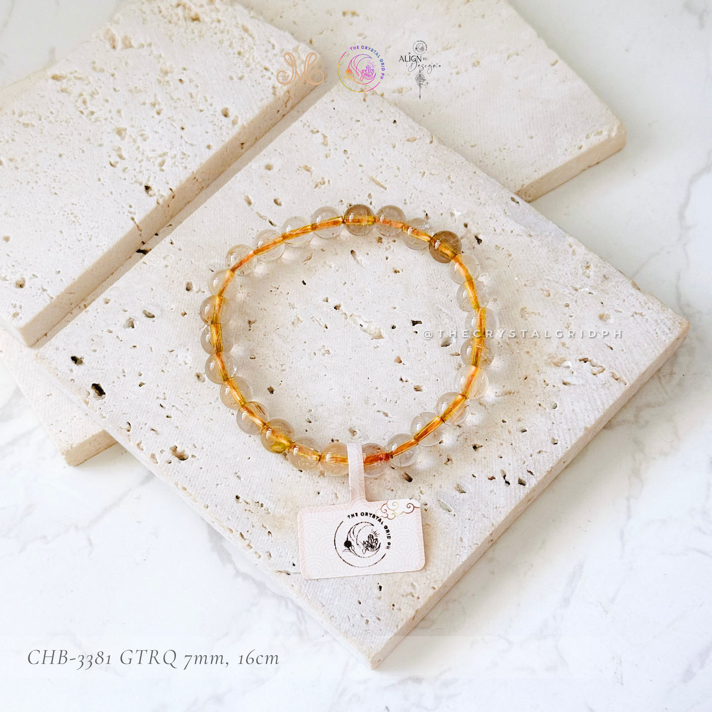 Golden Titanium Rutilated Quartz