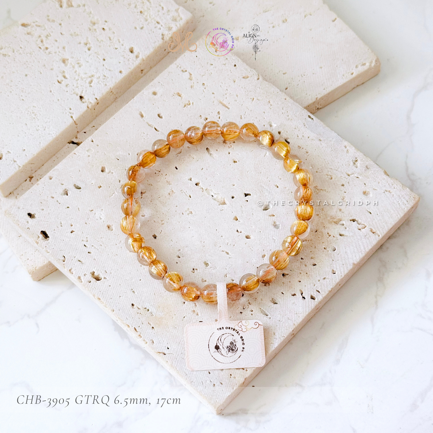 Golden Titanium Rutilated Quartz