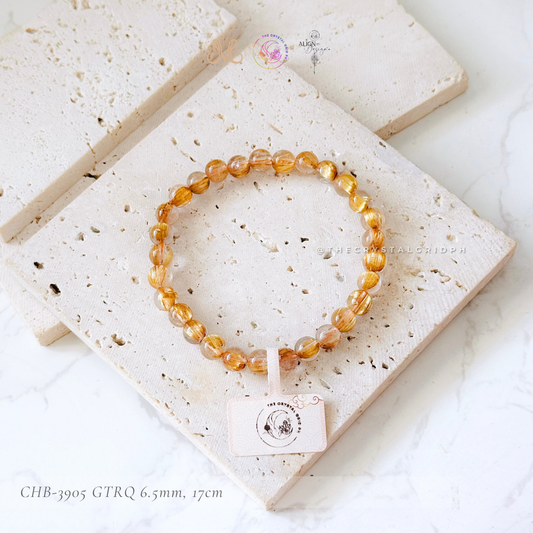 Golden Titanium Rutilated Quartz