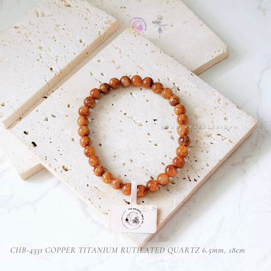 Copper Titanium Rutilated Quartz