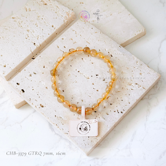 Golden Titanium Rutilated Quartz