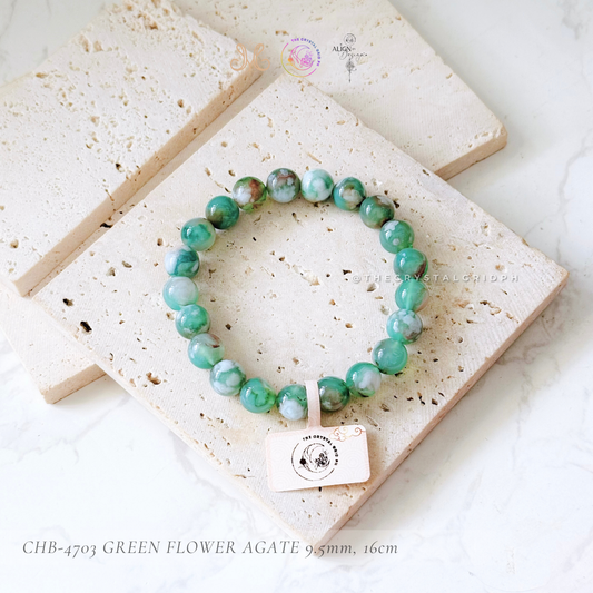 Green Flower Agate