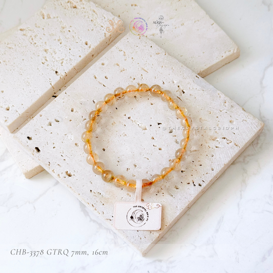 Golden Titanium Rutilated Quartz