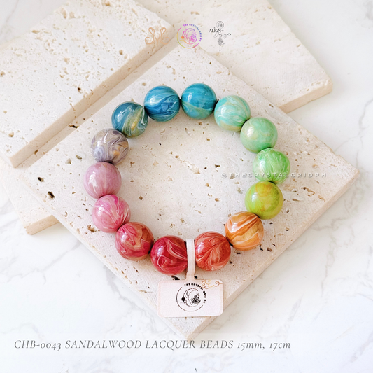 Sandalwood Lacquer Beads