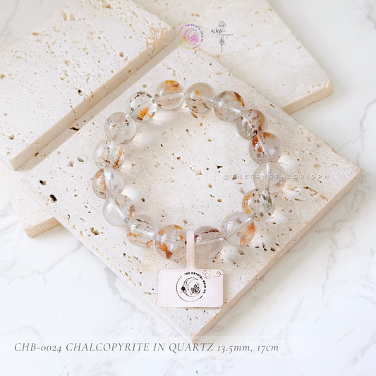 Chalcopyrite in Quartz