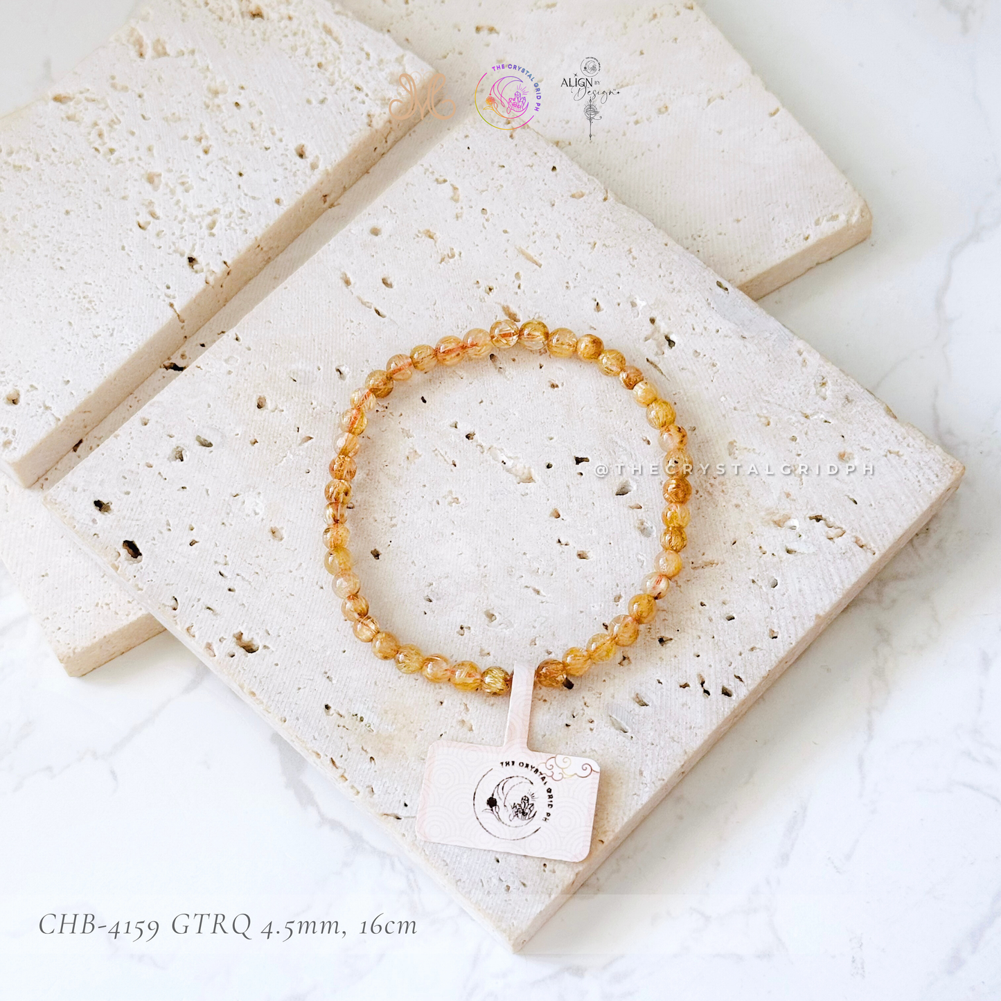 Golden Titanium Rutilated Quartz