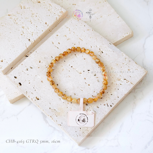 Golden Titanium Rutilated Quartz