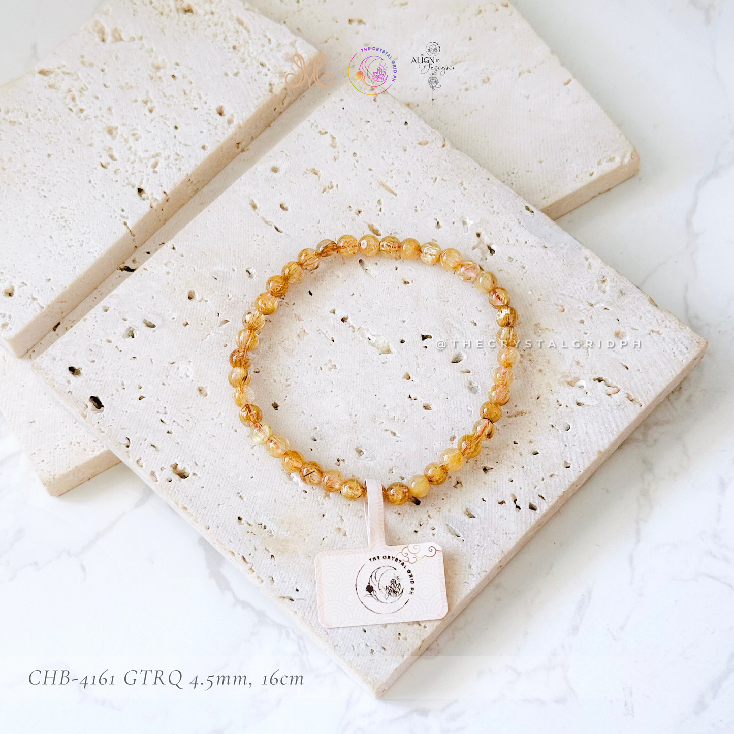 Golden Titanium Rutilated Quartz