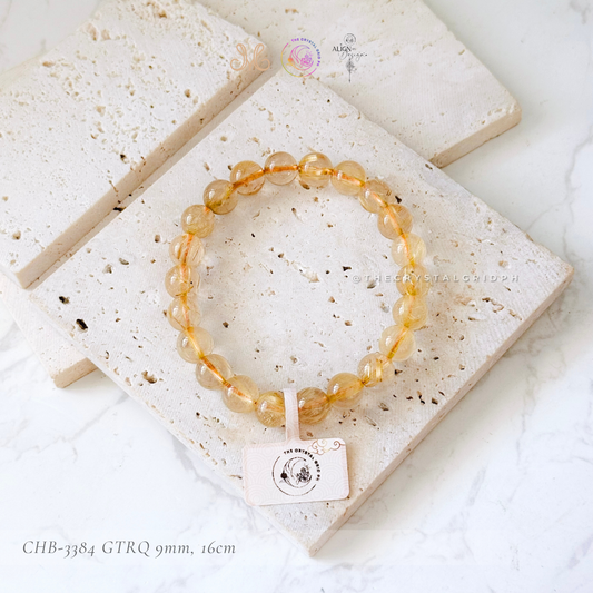 Golden Titanium Rutilated Quartz