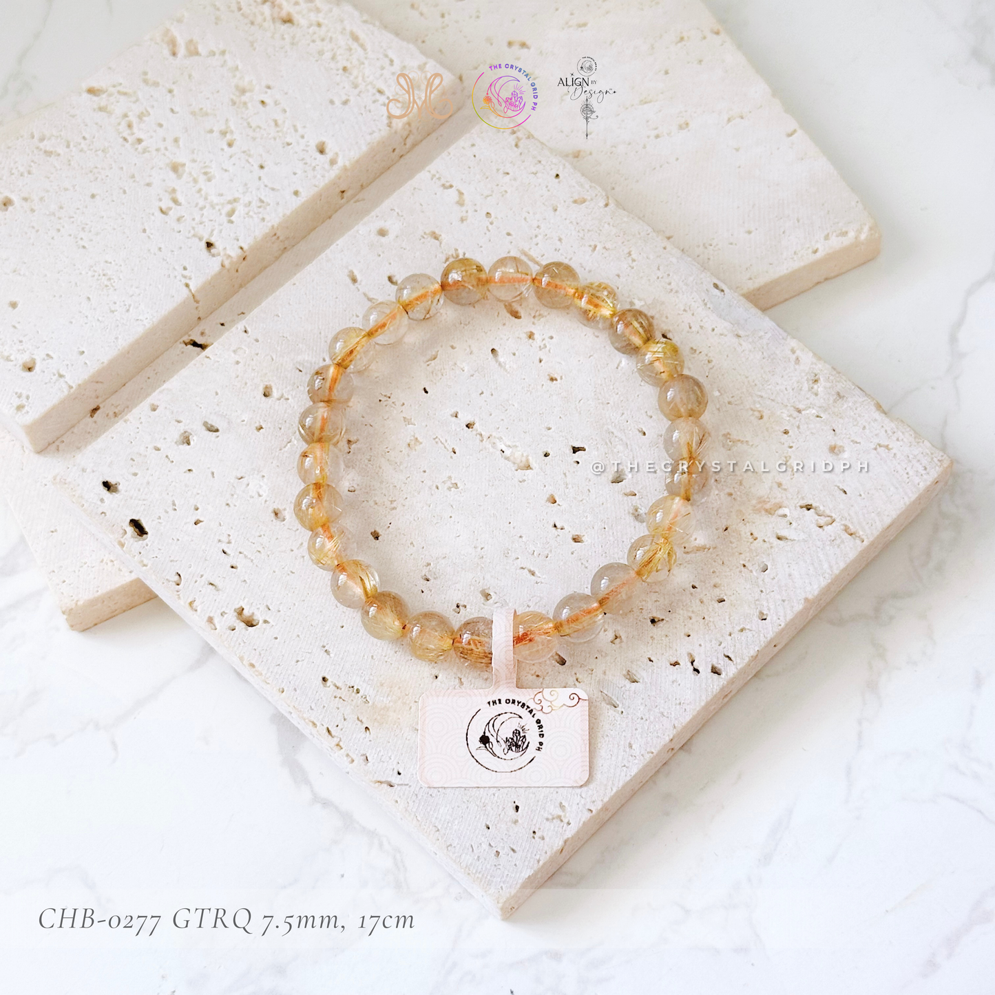 Golden Titanium Rutilated Quartz