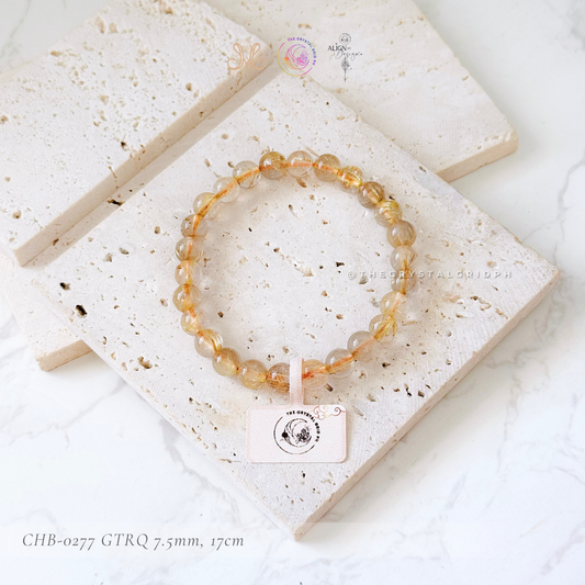 Golden Titanium Rutilated Quartz