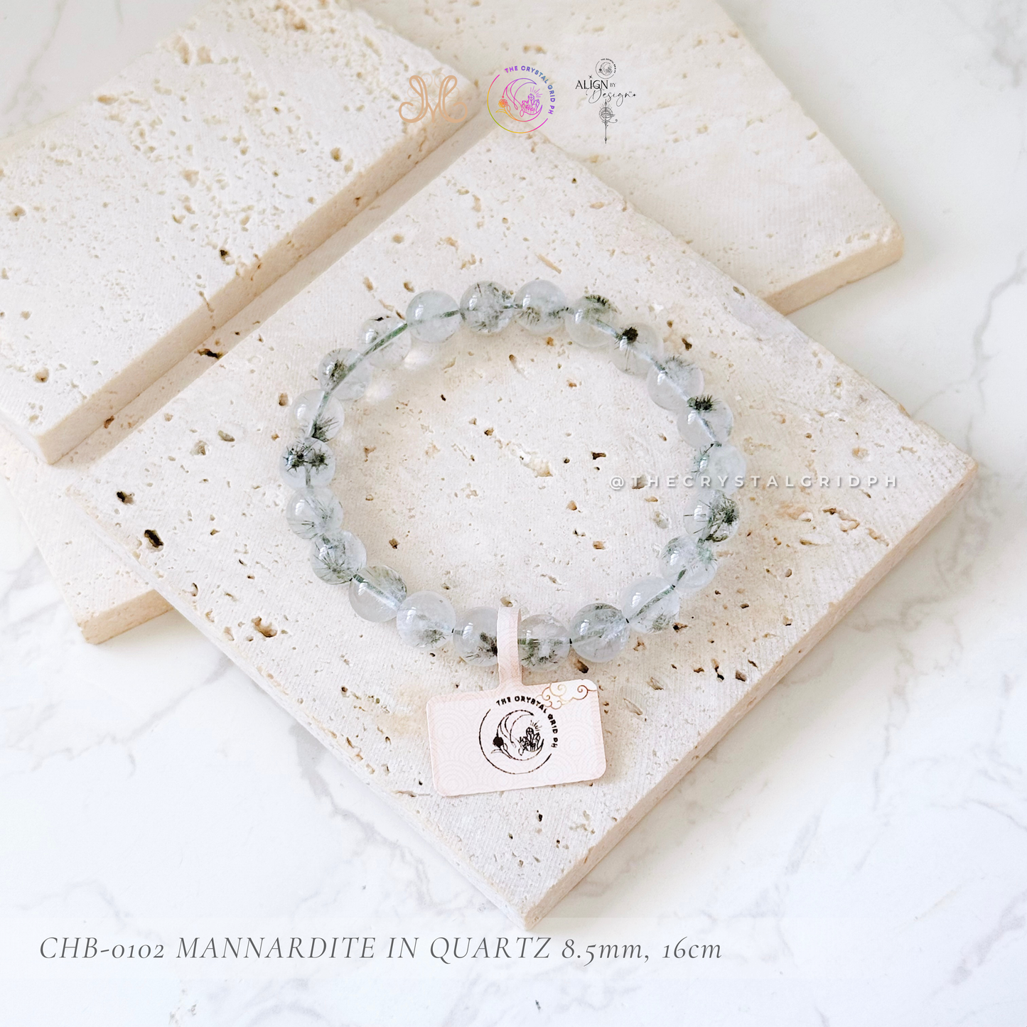 Mannardite in Quartz