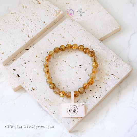 Golden Titanium Rutilated Quartz