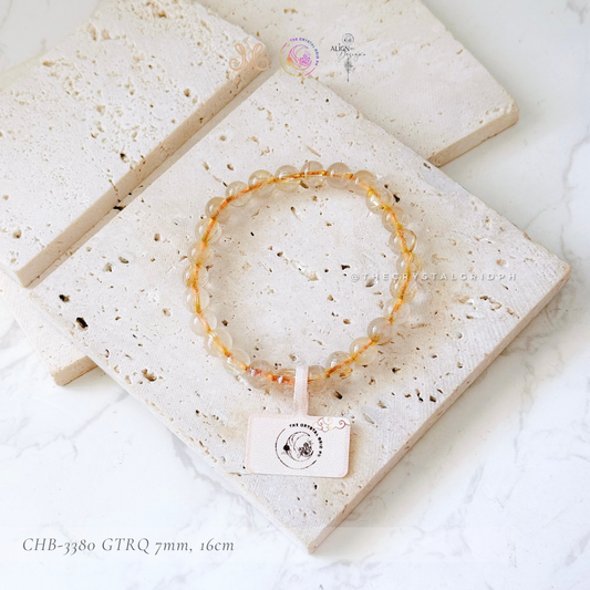 Golden Titanium Rutilated Quartz