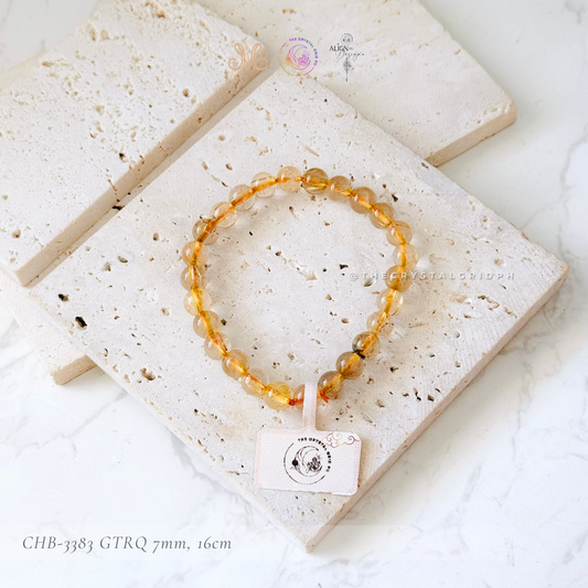 Golden Titanium Rutilated Quartz