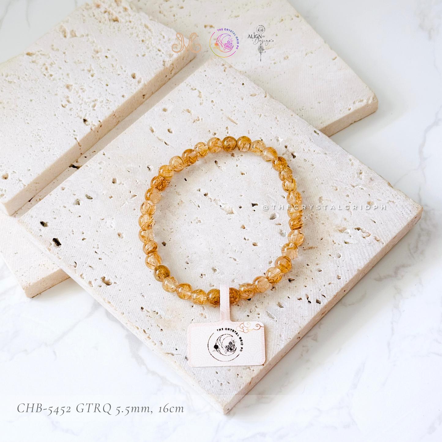 Golden Titanium Rutilated Quartz