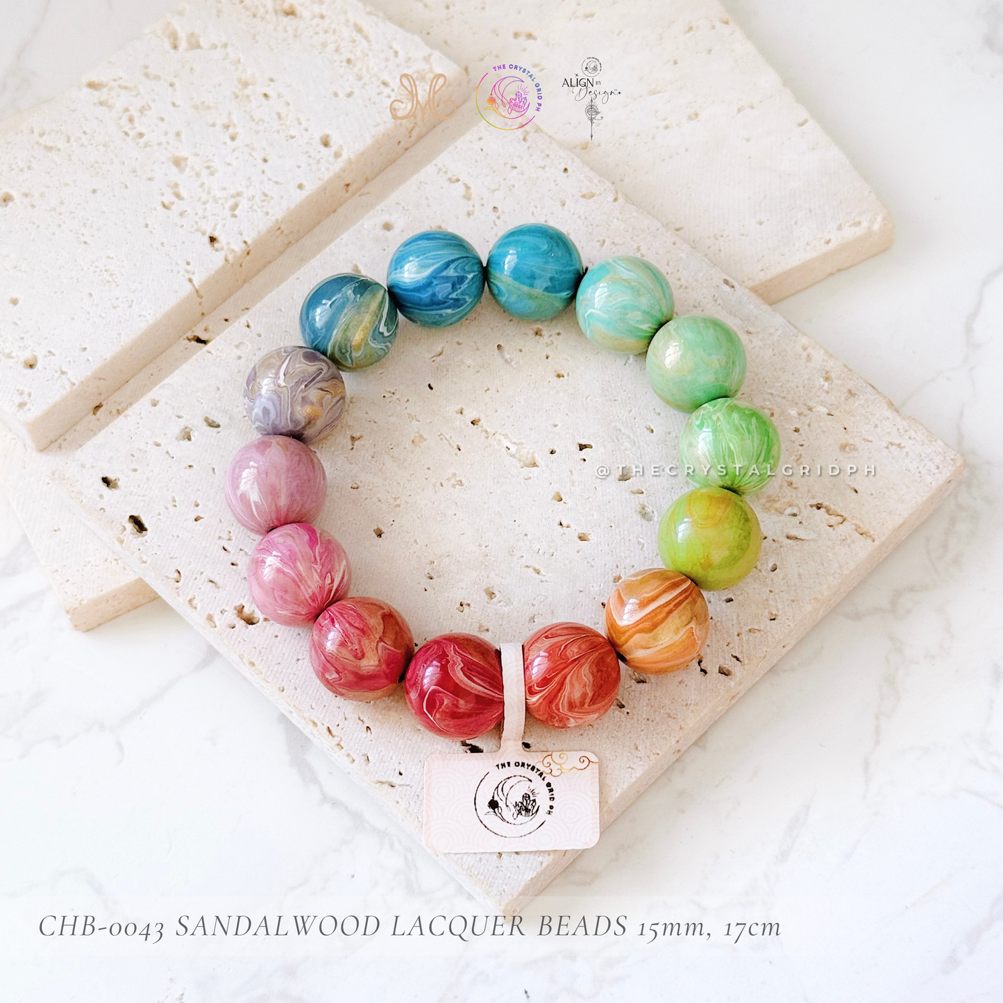 Sandalwood Lacquer Beads