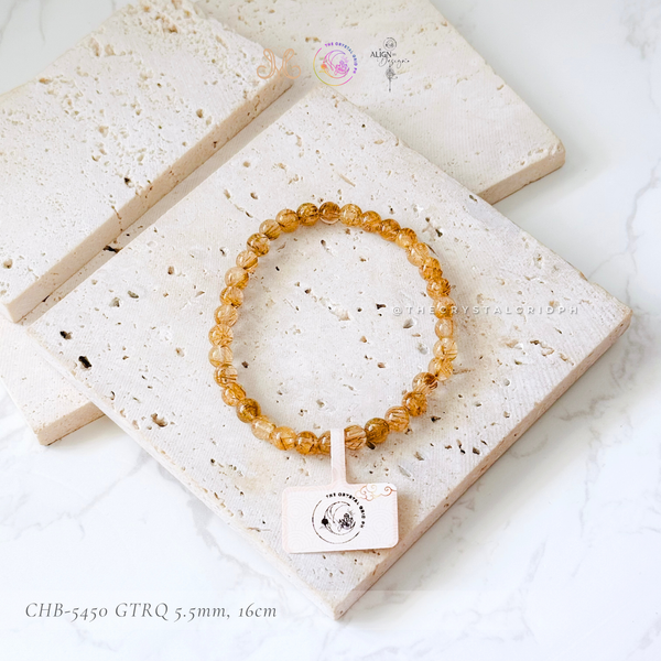 Golden Titanium Rutilated Quartz