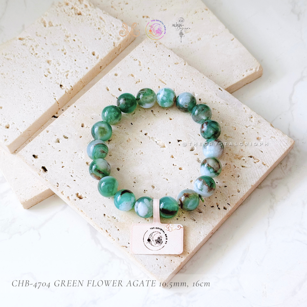 Green Flower Agate