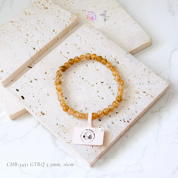 Golden Titanium Rutilated Quartz