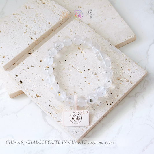 Chalcopyrite in Quartz